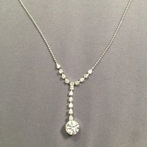Diamond drop necklace